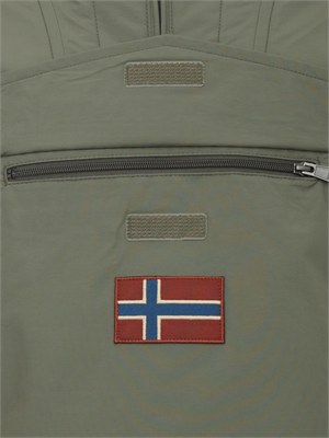 Giacca Rainforest Napapijri in tessuto tecnico verde in UOMO