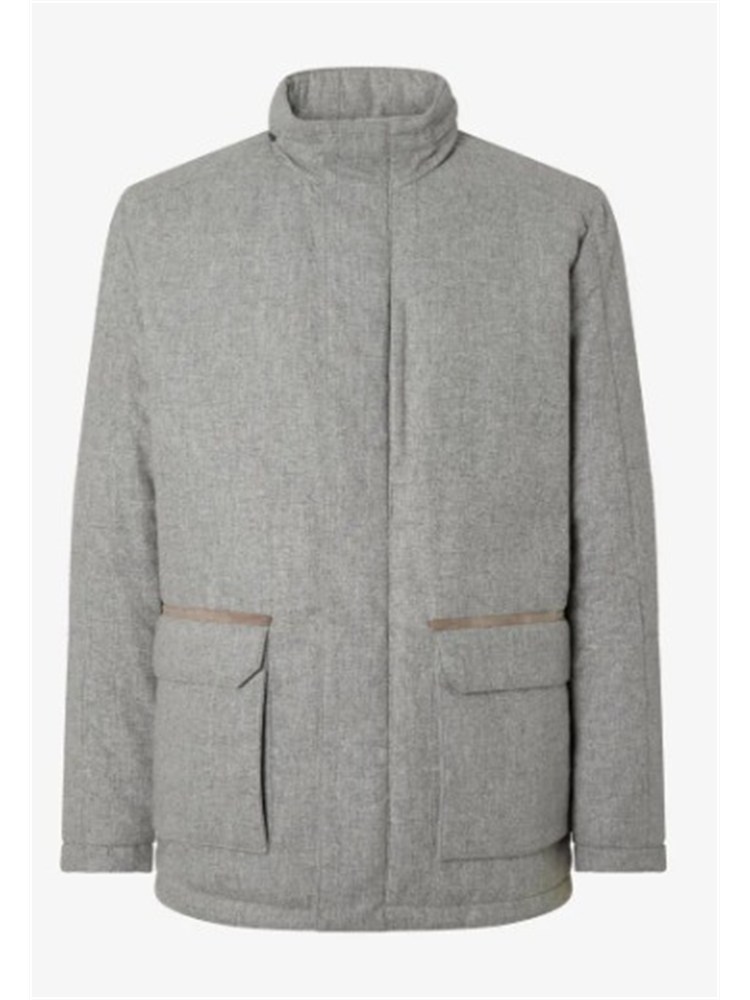 Field Jacket Corneliani uomo in esclusivo tessuto Tecno Cashmere grigio