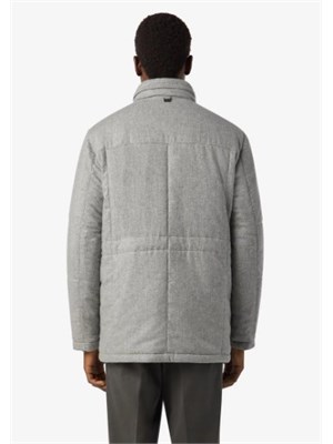 Field Jacket Corneliani uomo in esclusivo tessuto Tecno Cashmere grigio in UOMO