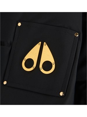 Giubbino Moose Knuckles uomo in tessuto tecnico Nyluxe nero in UOMO