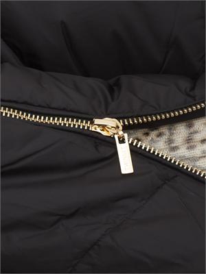 TWIN-SET Giubbino Twinset in nylon trapuntato nero in DONNA