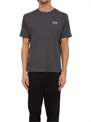 T-shirt EA7 Emporio Armani in cotone grigio in UOMO