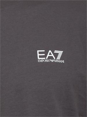 T-shirt EA7 Emporio Armani in cotone grigio in UOMO