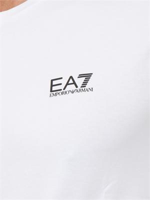 EA7 EMPORIO ARMANI T-shirt Ea7 a maniche corte in cotone bianco in UOMO