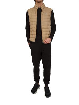 Polo uomo EA7 Emporio Armani in cotone stretch nero in UOMO