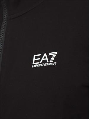 Tuta EA7 Emporio Armani in cotone nero in UOMO