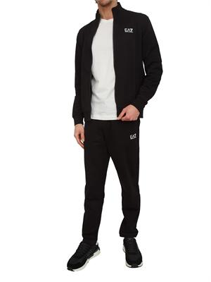 Tuta EA7 Emporio Armani in cotone nero in UOMO