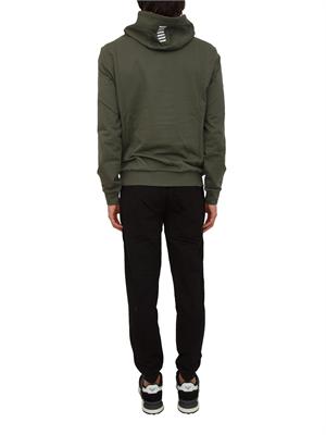 EA7 EMPORIO ARMANI Tuta sportiva verde EA7 Core Identity in cotone in UOMO