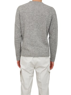 Maglia Peserico uomo in filato moulinÉ bottonato grigio in UOMO