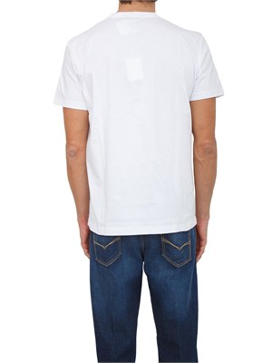 T-shirt bianca Peserico uomo in jersey di cotone in UOMO