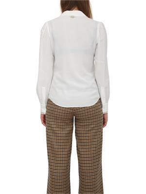 TWIN-SET Camicia Twinset in crêpe de Chine bianca in DONNA
