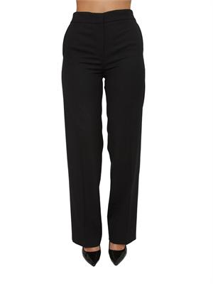 TWIN-SET Pantaloni Twinset in twill misto lana nera in DONNA