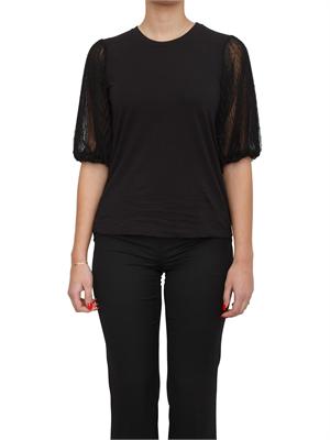 T-SHIRT TWIN-SET NERO in DONNA