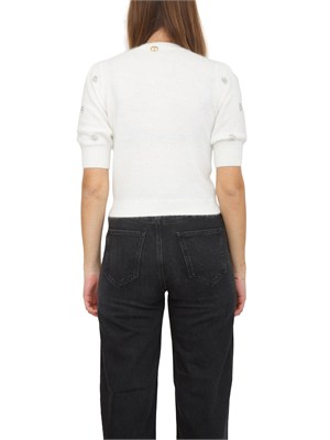 MAGLIA TWIN-SET BIANCO in DONNA