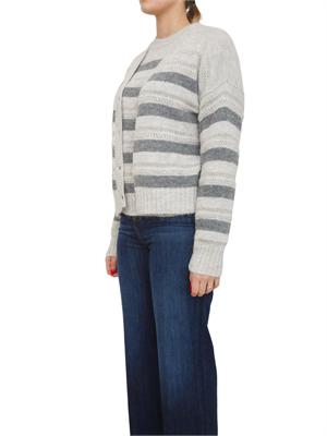 TWIN-SET Cardigan Twinset in misto alpaca grigio in DONNA