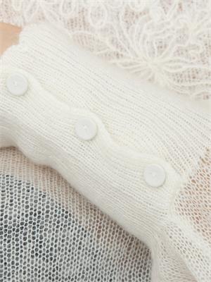 TWIN-SET Maglia Twinset in misto mohair bianco panna in DONNA
