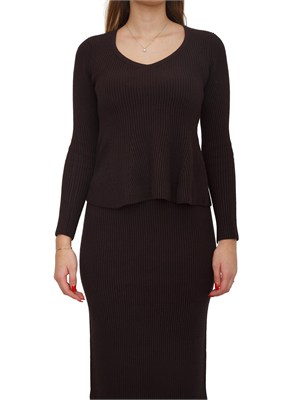 TWIN-SET Maglia Twinset misto viscosa marrone in DONNA