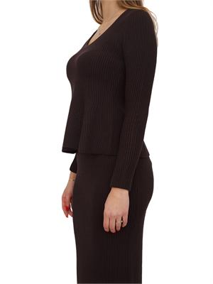 TWIN-SET Maglia Twinset misto viscosa marrone in DONNA
