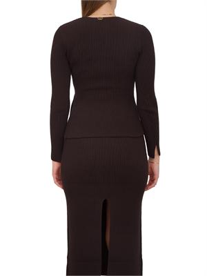 TWIN-SET Maglia Twinset misto viscosa marrone in DONNA