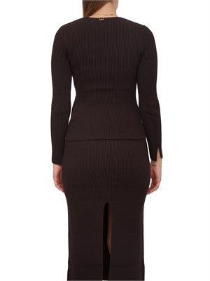 TWIN-SET Maglia Twinset misto viscosa marrone in DONNA