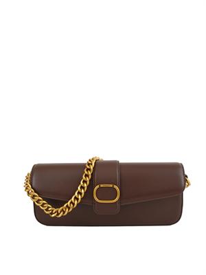 TWIN-SET Borsa a tracolla Twinset ‘Amie’ in pelle marrone in DONNA