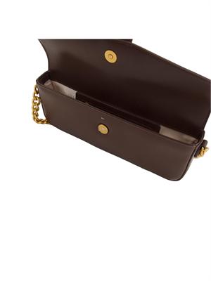 TWIN-SET Borsa a tracolla Twinset ‘Amie’ in pelle marrone in DONNA