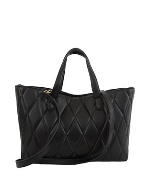 TWIN-SET Borsa shopper Twinset trapuntata nero in DONNA