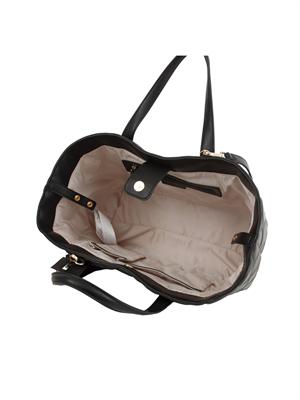 TWIN-SET Borsa shopper Twinset trapuntata nero in DONNA