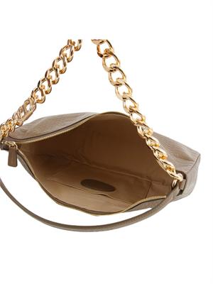 TWIN-SET Borsa 'Liliane' Twinset in pelle a stampa coccodrillo tortora in DONNA