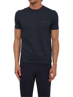 LIU JO T-shirt Lu Jo uomo in filato di puro cotone blu in UOMO