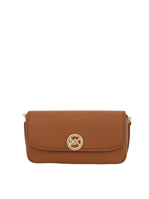 MICHAEL MICHAEL KORS Borsa a tracolla Michael Kors Nolita piccola in pelle martellata cuoio in DONNA