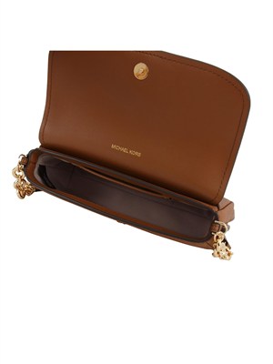 MICHAEL MICHAEL KORS Borsa a tracolla Michael Kors Nolita piccola in pelle martellata cuoio in DONNA