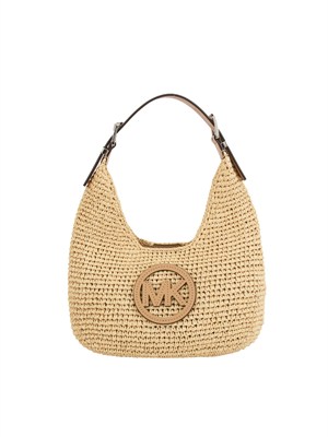 MICHAEL MICHAEL KORS Borsa a spalla Michael Kors Nolita modello intrecciata a mano beige in DONNA