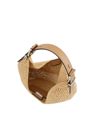 MICHAEL MICHAEL KORS Borsa a spalla Michael Kors Nolita modello intrecciata a mano beige in DONNA