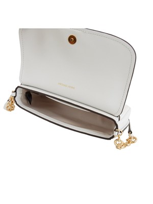 MICHAEL MICHAEL KORS Borsa a tracolla Michael Kors Nolita piccola in pelle martellata bianco in DONNA