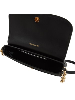 MICHAEL MICHAEL KORS Borsa a tracolla Michael Kors Nolita piccola in pelle martellata nero in DONNA