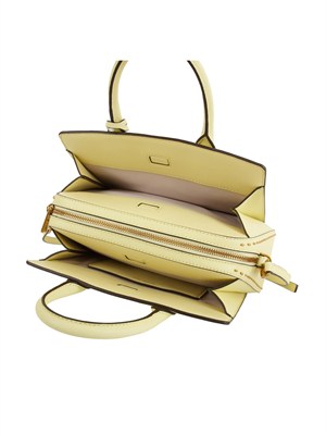 MICHAEL MICHAEL KORS Borsa a mano Michael Kors Laila piccola in pelle con borchie lime in DONNA