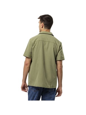 JACK WOLFSKIN 1401054 8971 Camicia Mc Verde Uomo in Abbigliamento