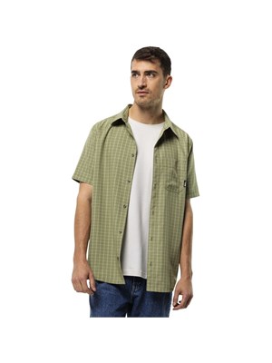 JACK WOLFSKIN 1401054 8971 Camicia Mc Verde Uomo in Abbigliamento