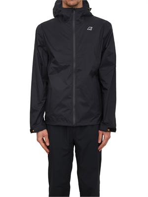 Giubbino unisex Charmain K-WAY in tessuto tecnico nero in UOMO
