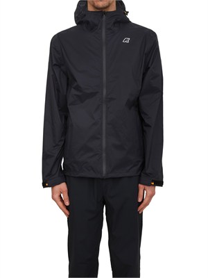 Giubbino unisex Charmain K-WAY in tessuto tecnico nero in UOMO