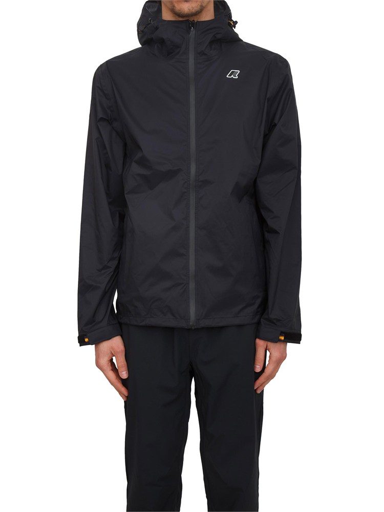 Giubbino unisex Charmain K-WAY in tessuto tecnico nero