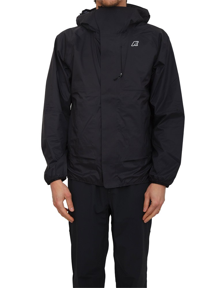 Giubbino unisex Roche K-WAY in tessuto tecnico nero