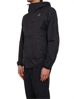 Giubbino unisex Roche K-WAY in tessuto tecnico nero in UOMO