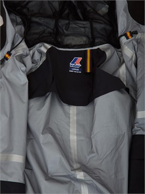 Giubbino unisex Roche K-WAY in tessuto tecnico nero in UOMO