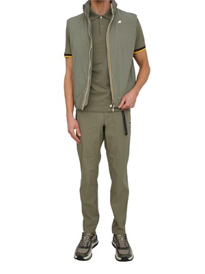 Pantaloni uomo Douvres K-WAY in tessuto tecnico verde in UOMO