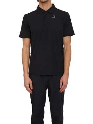 Polo unisex Decouvrir K-WAY in tessuto antipiega nero in UOMO