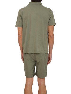 Polo unisex Decouvrir K-WAY in tessuto antipiega verde in UOMO