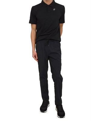Pantaloni unisex Merager K-WAY in tessuto tecnico nero in UOMO