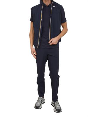 Pantaloni unisex Merager K-WAY in tessuto tecnico blu in UOMO